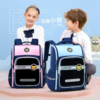 водонепроницаемые детские школьные сумки для мальчиков и девочек, детский рюкзак для начальной школы, ортопедический школьный рюкзак из искусственной кожи, детский mochila infantil